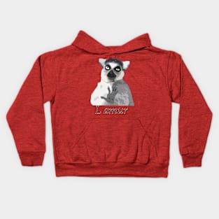 Lemur like l amour Kids Hoodie